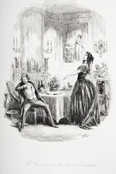 Mr. Carker nel suo momento di trionfo, illustrazione da 